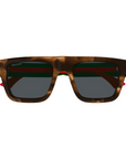 Gucci - GG1868S 003 Grey Classic Havana Square Sunglasses