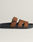 Hermès Chypre Sandal Brun Fume Suede