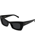 Saint Laurent - SL 702 001 Black Grey Cat Eye Sunglasses
