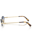Miu Miu - SMU A54 ZVN80 Pink Pale Gold Oval Sunglasses