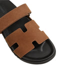 Hermès Chypre Sandal Brun Fume Suede