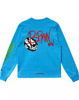 Chrome Hearts x Matty Boy Brain New U Crew Sweat Trainer Blue