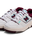 New Balance 550 Burgundy Cyan