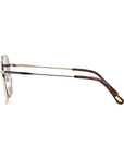 Tom Ford Magnus-02 FT 0651 (28C) Sunglasses Shiny Rose Gold/Brown