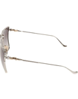 Chrome Hearts Nipply E64 GP/SS Sunglasses, Silver Gold Plated - Black