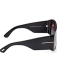 Tom Ford Raven TF 1036 ECO 01B Sunglasses- Grey Smoke Gradient