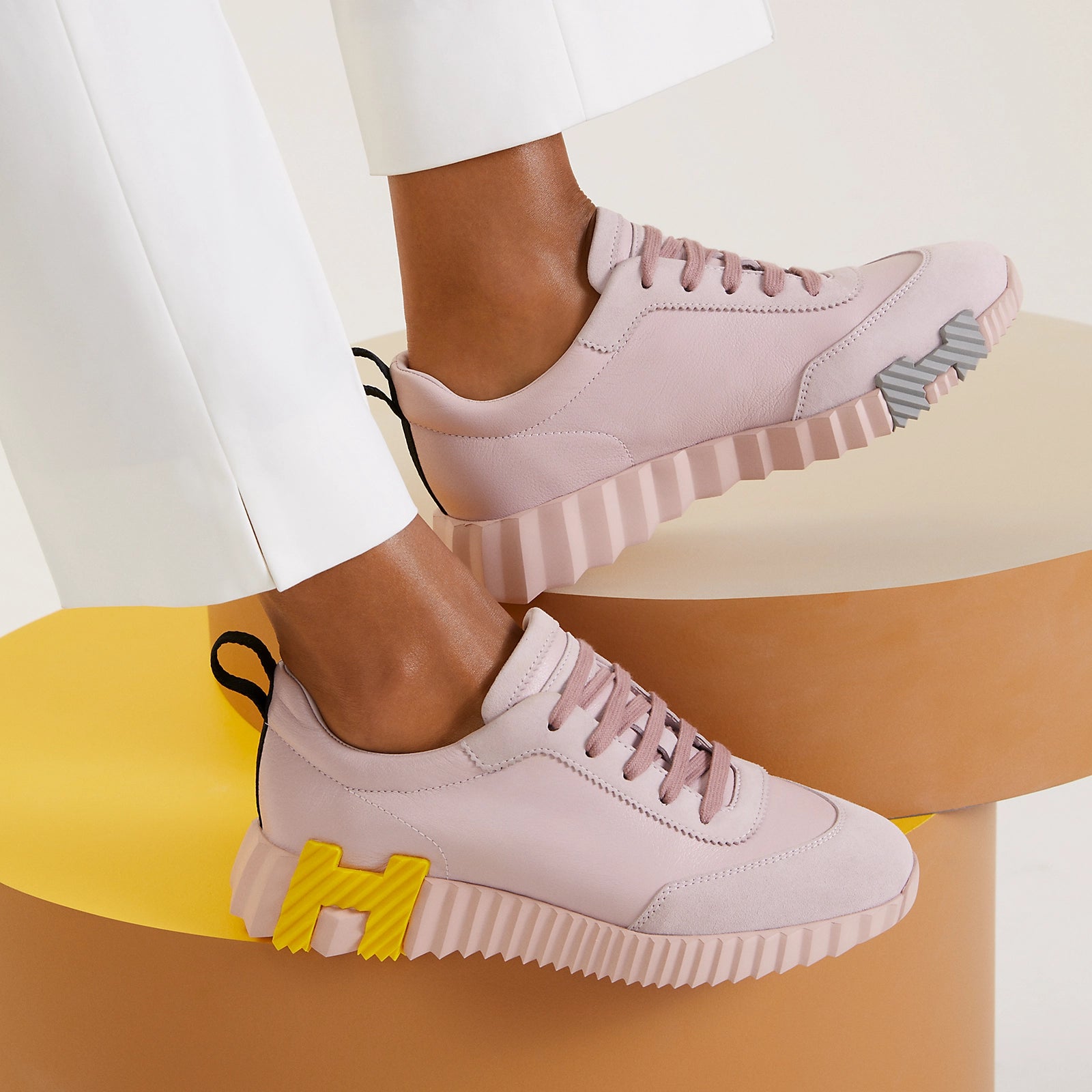 Hermès Bouncing Sneaker Rose Porcelaine